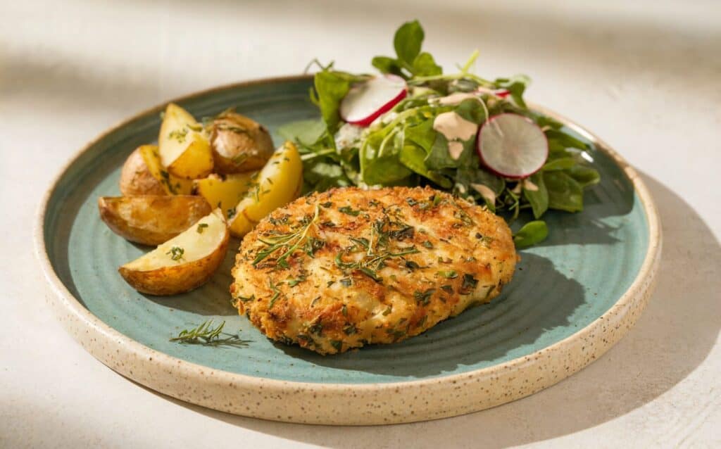 Chrupiący kotlet ziołowy