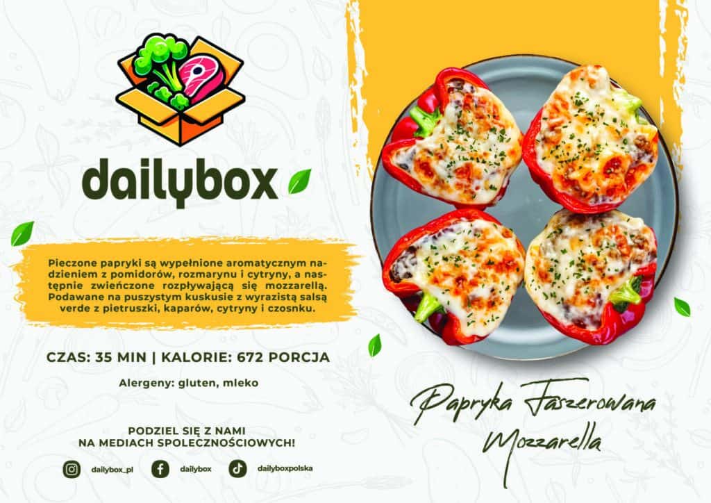 Papryka faszerowana mozzarellą