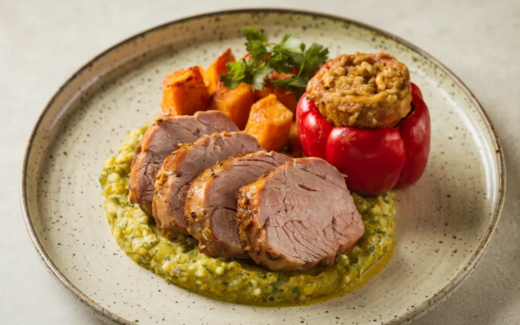 Polędwiczka wieprzowa z salsa verde