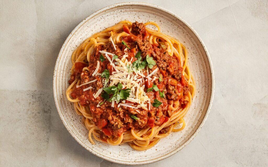 Chuda Wołowina z Makaronem Spaghetti Bolognese