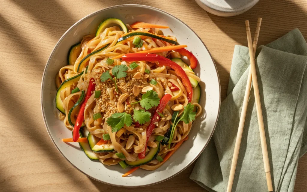 Warzywny Makaron w Sosie Pad Thai