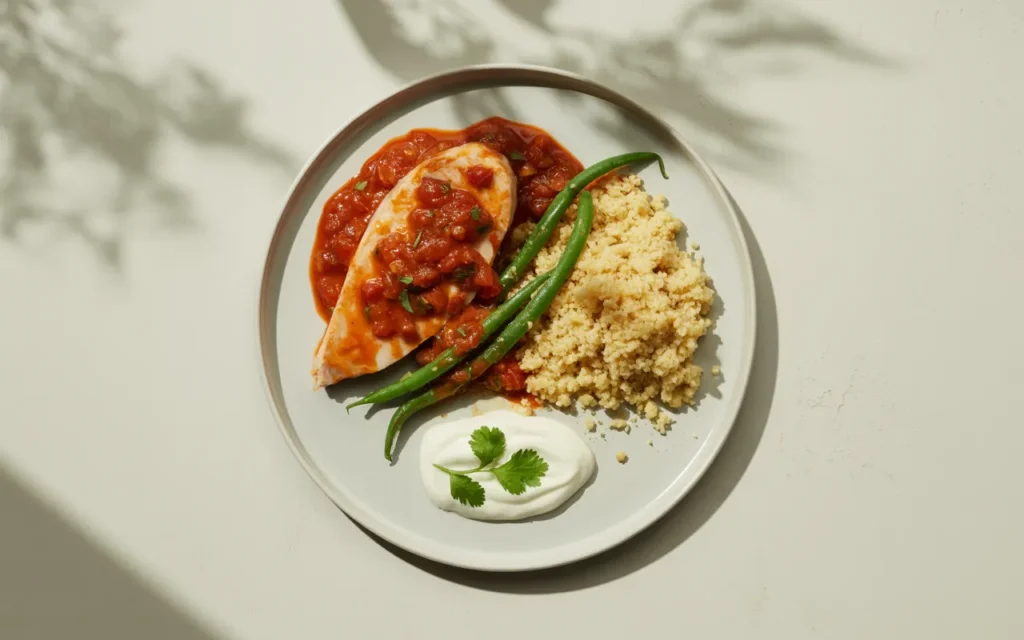 Kurczak z Chillii Pomidorami z Kuskusem