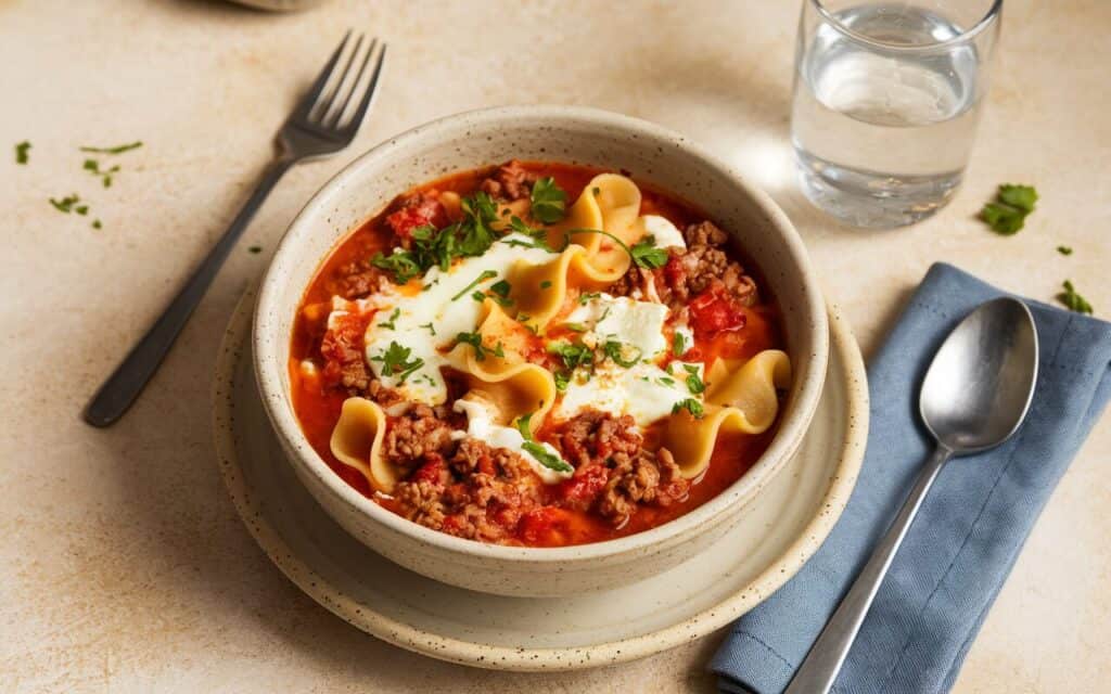 Lasagne z Wołowiną w Jednym Garnku