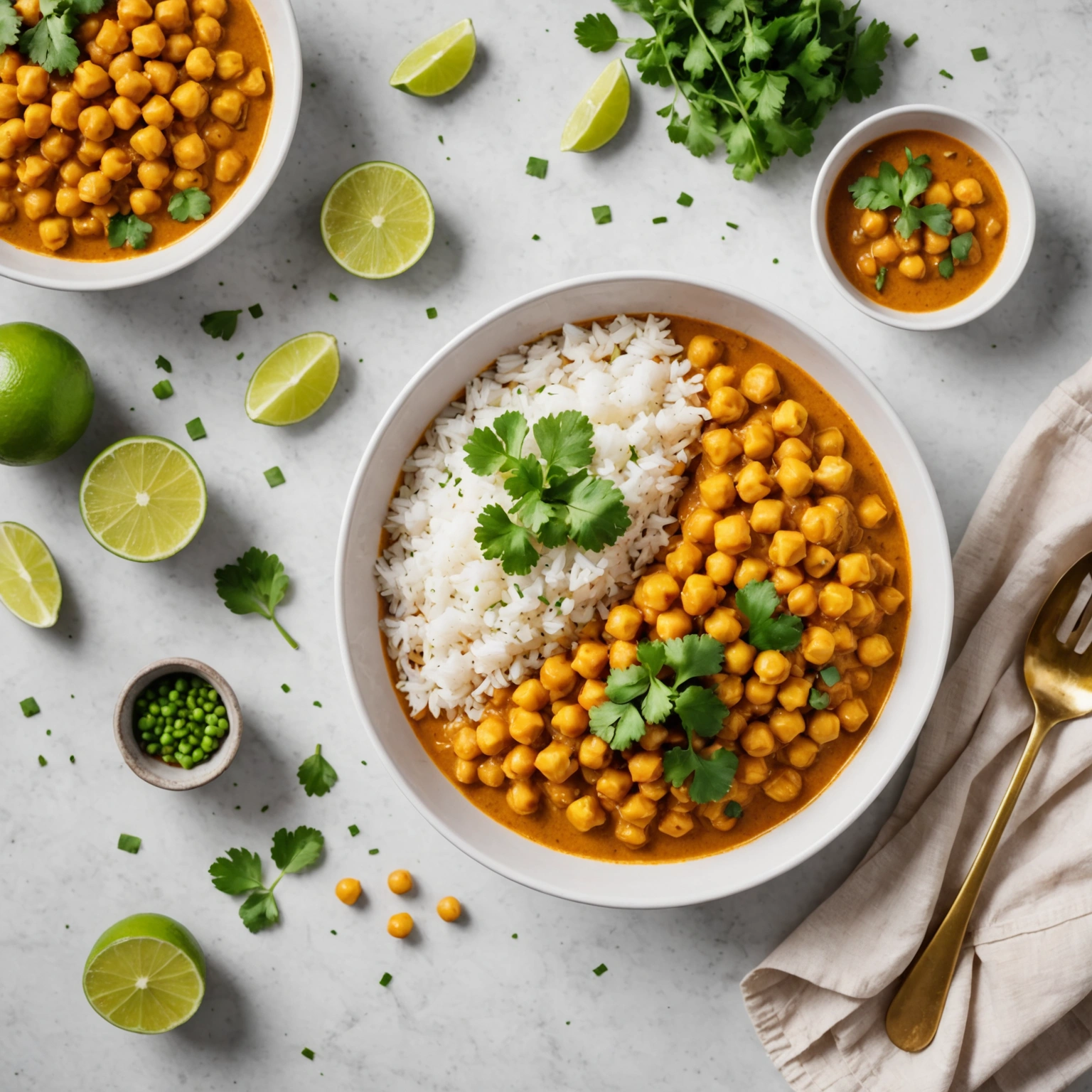 Curry z ciecierzycą i mlekiem kokosowym