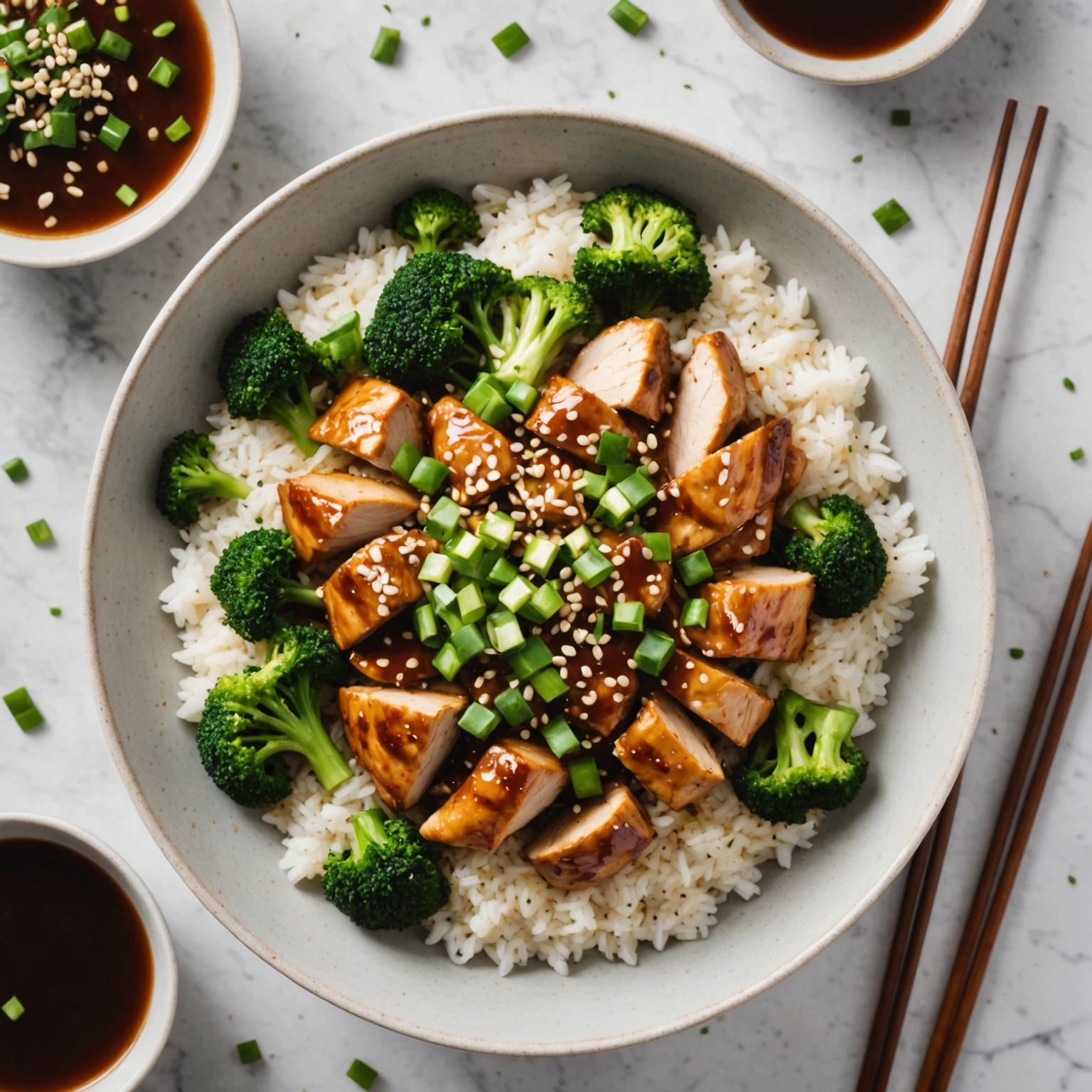 Kurczak teriyaki z ryżem jaśminowym